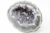 Purple Amethyst Geode With Polished Face - Uruguay #199744-2